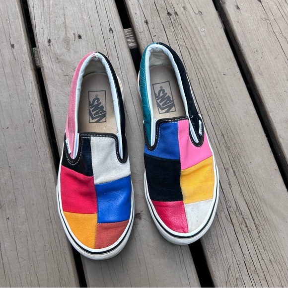 Vans Shoes - VANS Classic Patchwork Slip-On Textile Sneakers | Unisex Sizes: M 6.0 W 7.5